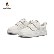 暇步士（Hush Puppies）童鞋兒童小白鞋男童運動(dòng)鞋春秋新款校園低幫板鞋中大童戶(hù)外休閑鞋 HP5604012白色款 38