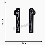 宰摟褲子破洞修補(bǔ)貼自粘黑色刺繡徽章布貼羽絨服衣服牛仔褲補(bǔ)丁貼 紫羅蘭黑色一對拉鏈