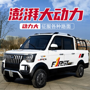 琮申新款新能源皮卡電動(dòng)四輪車(chē)雙排皮卡車(chē)油電兩用代步拉貨載客客貨兩用皮卡四輪電瓶車(chē) 配置一純電動(dòng)