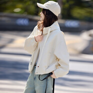 尚靜連帽短款風(fēng)衣外套女2025秋新款小個子寬松休閑百搭通勤短外套上衣