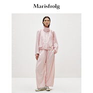 Marisfrolg【商場同款】瑪絲菲爾春季新款常玉粉立領(lǐng)時尚短款風(fēng)衣外套女 常玉粉 L