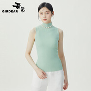 哥弟女裝3D天衣無縫 修身冰絲針織T恤衫女1399738 1399739 背心-薄荷綠 M (3碼)