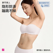 都市麗人文胸?zé)o肩帶內(nèi)衣女無痕無鋼圈防滑抹胸聚攏隱形薄款抹胸胸罩2B36X5