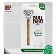 舒適（Schick）bulldog斗牛犬男士剃須刮手動(dòng)老式刮胡刀5層刀片替換刀頭竹節架子 1刀架+1刀頭