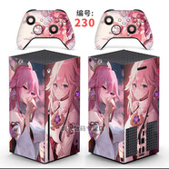 萬(wàn)浮生「個(gè)性貼紙」適用微軟Xbox Series X游戲主機貼紙貼膜XBOXSERIESX手柄痛貼動(dòng)漫卡通痛機貼XSX配件 230
