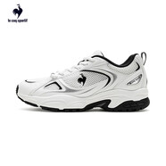 樂(lè )卡克（Le coq sportif）法國公雞2023秋季新款男女經(jīng)典厚底老爹復古跑鞋CMT-223317 白_黑 35