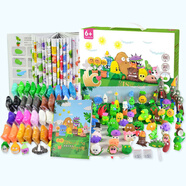 文具【抖音  開學(xué)用品】  超輕粘土工具套裝彩泥橡皮泥植物大戰(zhàn)僵尸黏粘土太空泥玩 JS粘土盒子 含48頁圖教程