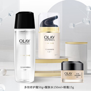 玉蘭油（OLAY） 玉蘭油OLAY護膚七重功效套裝多效修護系列化妝品套裝女提拉緊致 三件套 醒膚水+眼霜+多效修護霜