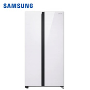 三星（SAMSUNG） 655升大容量 風冷無霜智能變頻 雙開門 玻璃面板 家用高效節(jié)能冰箱 官翻機 極地白 RS62R50371L/SC