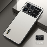 凡盾 紅米K70手機殼磨砂殼小米K70Pro外殼鏡頭保護套Redmik70全包后殼軟硅膠殼男防摔商務(wù) 【啞光灰】+全屏保護膜 紅米K70