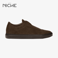 Harrys LondonAaron 系列天鵝絨絨面革休閑鞋 The Niche 深棕色 單層 41