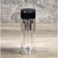 水中神玻璃杯雙層 帶茶隔大容量隔熱茶杯高檔商務(wù)泡茶車(chē)載水杯透 98L 中號俊雅300ML