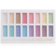 L.A. COLORS L.A. 彩色 16 色眼影盤，草色，1.02 盎司