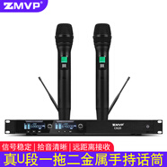 ZMVP CN20無(wú)線麥克風(fēng)一拖二會(huì)議舞臺(tái)演出校園真U段無(wú)線話筒 一拖二手持話筒