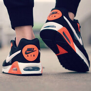 耐克（NIKE）男鞋 秋季新款運(yùn)動(dòng)鞋AIR MAX復(fù)古休閑鞋氣墊鞋緩震透氣跑步鞋 580518-016/AIRMAX黑橙潮款 40.5