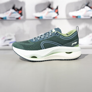 李寧（LI-NING）跑鞋女鞋驚鴻反光緩震保護(hù)耐磨運(yùn)動(dòng)鞋ARHU006 暗黑綠 36