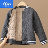 迪士尼（Disney）兒童棉襖內(nèi)穿冬季內(nèi)搭神器學生校服內(nèi)膽厚保暖衣小棉襖中大童棉服 淺灰色 130 碼