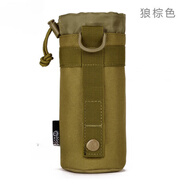 HENGTRAVELER戶外背包水壺包腰掛戰(zhàn)術水壺袋登山騎行旅行釣魚水杯套副包小包 狼棕色