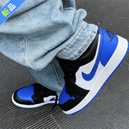 耐克（NIKE）aj1板鞋男女情侶秋季新款低幫舒適防滑耐磨籃球鞋子女鞋 白藍553560-140GS款 35.5