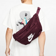 耐克（NIKE）斜挎包男女單肩包休閑包運動(dòng)包戶(hù)外騎行包大容量包情侶旅游包 BA5751-681/酒紅色 均碼