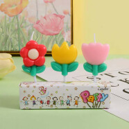 佳妍生日蜡烛 花朵周年纪念蜡烛蛋糕插件生日布置道具