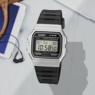 卡西歐（CASIO）經(jīng)典復(fù)古防水學(xué)生手表F-91WM-3A/2A/7A/9ADF F84 F105 A158電子表 F91WM炫銀色 【附加貼膜】