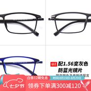 目匠眼鏡框近視眼鏡男女款防藍光護目鏡全框超輕TR眼鏡架 170 鏡架+1.56變灰防藍光片