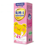 青蛙牙膏小蘇打潔凈清潔口腔竹炭凈白清新口氣 貝貝兒童牙膏（草莓）6歲以上60g 5支裝