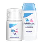 施巴（sebamed）兒童面霜50ml+潤膚乳200ml嬰幼兒潤膚乳身體乳護面霜寶寶修護霜