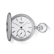 天梭（TISSOT）瑞士手動(dòng)上鏈機械懷表 SAVONNETTE系列 T型口袋表 T867.405.19.013.00