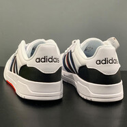 阿迪達(dá)斯 （adidas）板鞋NEO男鞋女鞋2025夏季neo ENTRAP運(yùn)動鞋小白鞋子男款休閑鞋男 白色黑紅FY6075 40.5