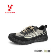 Y爾康2024春秋款新款戶(hù)外運動(dòng)休閑男士登山鞋百搭鞋網(wǎng)面透氣鞋 綠黑 38