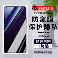 詩膜軻 適用華為nova7防窺膜JEF-AN20保護(hù)隱私防偷看防爆玻璃鋼化膜 【隱私保護(hù)-防偷看】防窺膜 1片裝 華為 nova7
