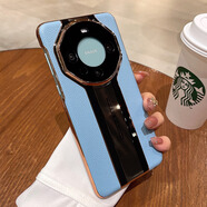 鑒百伊 真皮秒變保時(shí)捷適用華為mate80pro手機殼新款mate70奢華高級感magic5鏡頭mete60全包防摔男女套 【天藍色】鏡頭全包保護*秒變保時(shí)捷版 榮耀Magic4