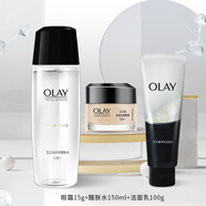 玉蘭油（OLAY）多效修護套裝護膚品套裝多效修護面霜化妝品護膚套裝補水保濕面霜 三件套 潔面乳+多效醒膚水+眼霜