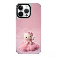 casetify潮牌雪花波浪iPhone16ProMax蘋果15手機殼 【銀框】鏡面·4 IP11