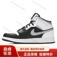 耐克（NIKE）AIR Jordan 1 GS AJ1喬1高幫籃球鞋 554725海外直郵 小熊貓 灰白黑554725-073 35.5