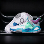 李寧童鞋兒童籃球鞋春季款馭帥16加?全城9男童減震回彈兒童運動(dòng)鞋 標準白/新法國藍 YKBR076-19 39