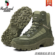西域駱駝軍迷沙色作訓(xùn)511戰(zhàn)靴男透氣野外露營軍訓(xùn)沙漠徒步登山騎行機車鞋 B21軍綠單鞋(帶拉鏈)-駱駝官方品 41
