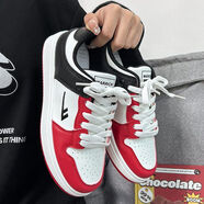 回力女鞋小白鞋女2025新款鞋子女高顏值百搭透氣休閑運動(dòng)鞋女板鞋女潮 紅黑 39