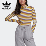 三葉草（Adidas）三葉草女裝 潮流時尚運動服高領(lǐng)打底長袖T恤 GU0831 34碼
