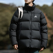 阿迪達斯阿迪達斯羽絨服男裝 冬季新款運動服戶外保暖立領(lǐng)羽絨夾克外套 GV5350/黑色/立領(lǐng)保暖 S