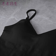 生活在左時(shí)裝周同款女士美背顯瘦百搭瑜伽背心吊帶內搭外穿休閑 黑色 S