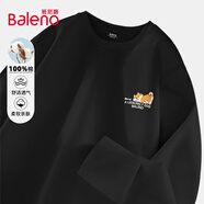 班尼路（Baleno）T恤男長袖秋季薄款情侶內(nèi)搭上衣寬松日系oversize男士純棉體恤衫