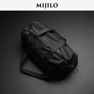MIJILO米基洛運(yùn)動健身包男女防水干濕分離小號斜挎包高級感旅行包 黑色05（28L）