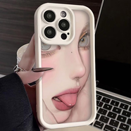 適用蘋果15promax手機殼iphone14高級感13pro硅膠12個性少女1 古董白TDL個性少女W9007 iPhone11ProMax
