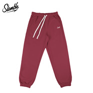 SLAMBLE秋冬新款美式運動(dòng)束腳衛褲男女寬松跑步休閑寬松長(cháng)褲子潮 鐵銹紅 2XL