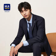 海瀾之家（HLA）西服套裝男春秋新輕商務(wù)經(jīng)典系列西裝套裝 藏青01【西服+西褲】 XL 175/92A推薦126~140斤