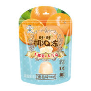 旺旺 旺仔椰Q凍蜜桔味 450g 內含18顆 休閑零食 餐后甜點(diǎn)果凍布丁 