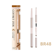 OEMG-日本雙頭眉筆眉粉COFFRETDOR三用防水不暈染持久 BR-48 淺棕色 整支 0.15g
